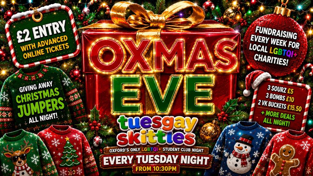 TUESGAY SKITTLES - OXMAS EVE CHRISTMAS JUMPER SPECIAL