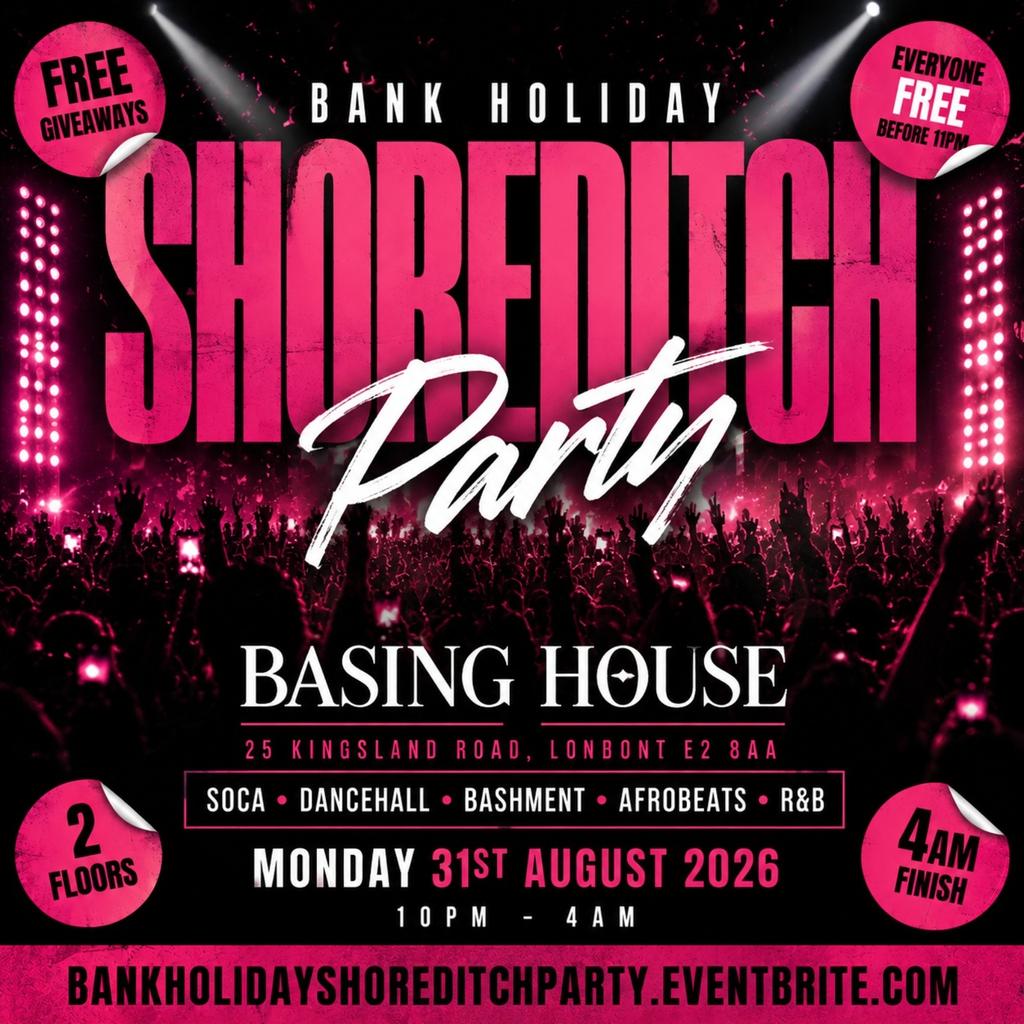 Bank Holiday Monday Party - Carnival After Party (Free Before 11PM)