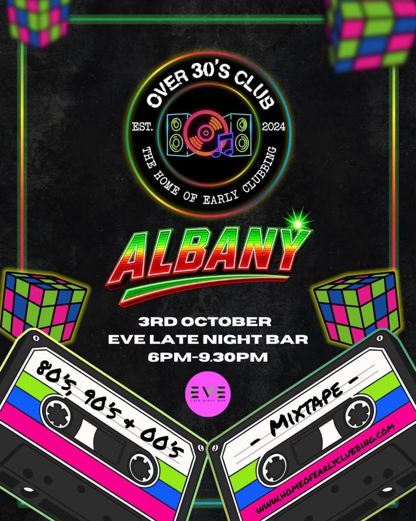 Over 30's Club Presents Daytime Disco - Albany