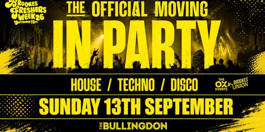 Sunday Freshers Underground Rave (The Bullingdon)