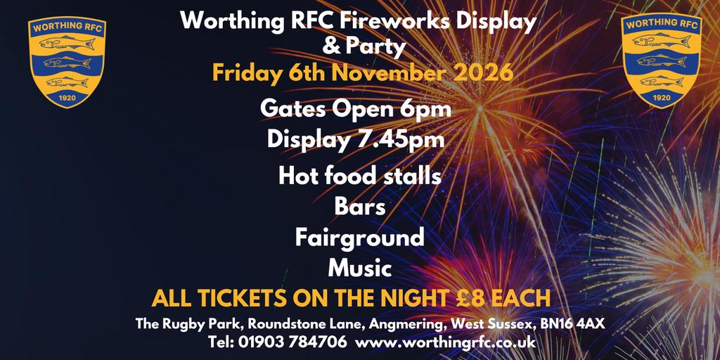 Worthing RFC Fireworks Display 2026