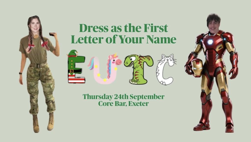 Dress as the First Letter of Your Name
