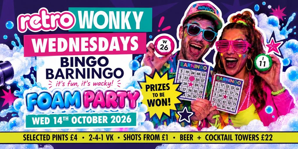Freshers 2026 - Bingo Barningo PLUS FOAM PARTY