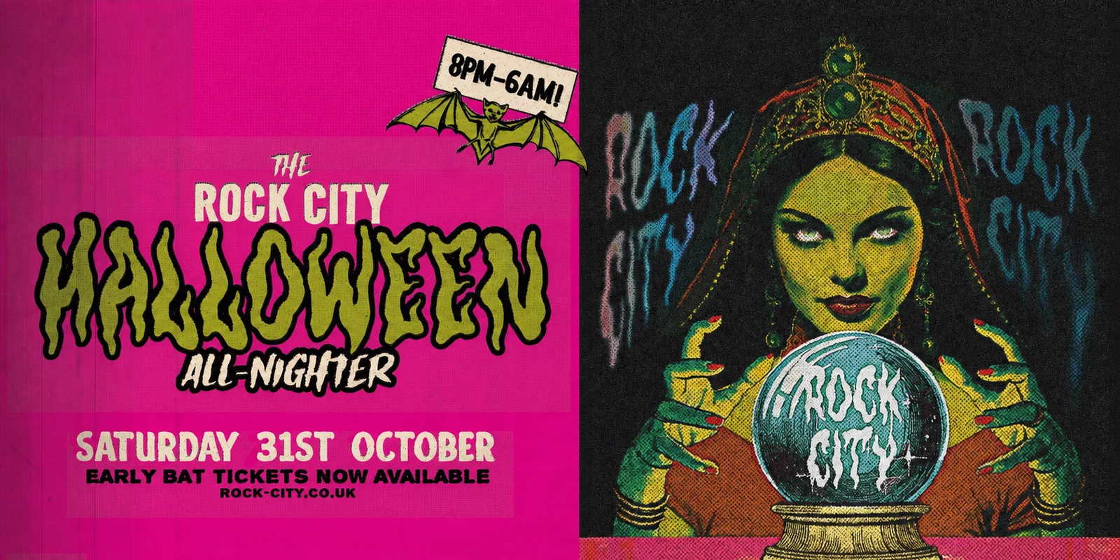 The Rock City Halloween All-Nighter 8PM-6AM - Nottingham's Biggest Halloween Party - 31/10/26