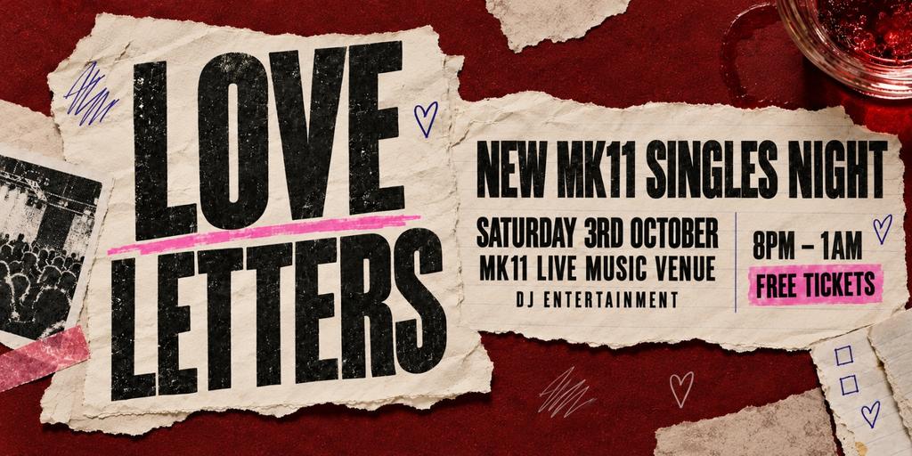 Love Letters: Singles Night - Free Entry