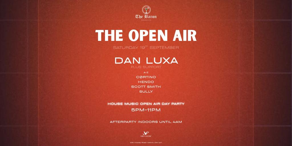 The Open Air Day Party /W Dan Luxa