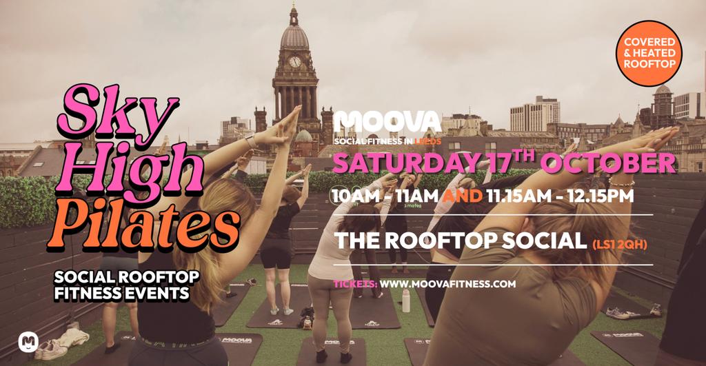 SKY HIGH PILATES w/ Lois & Anja @ The Rooftop Social - Sat 17th October