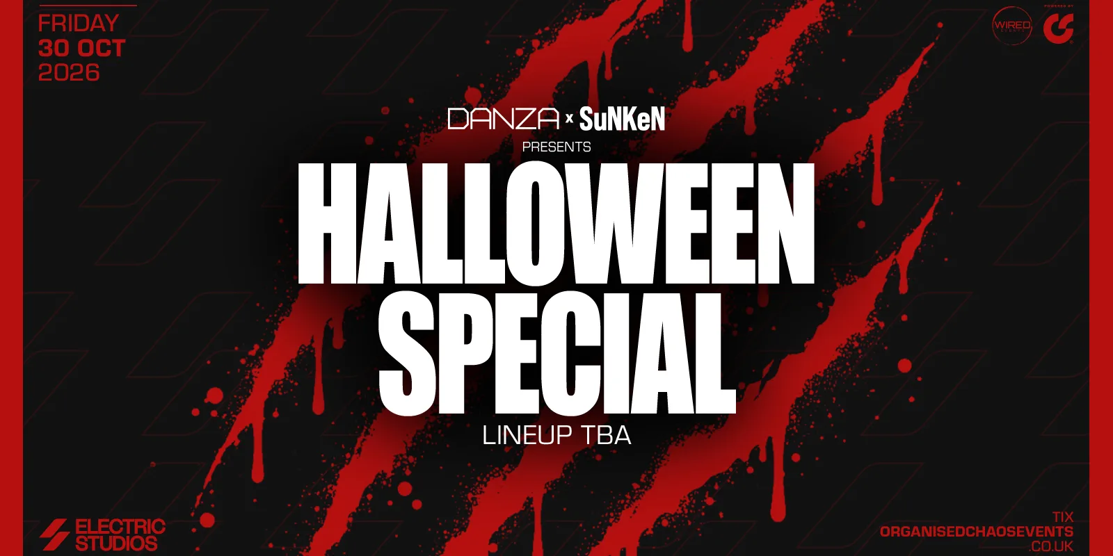 SuNKeN x Danza HALLOWEEN!! Lineup TBA