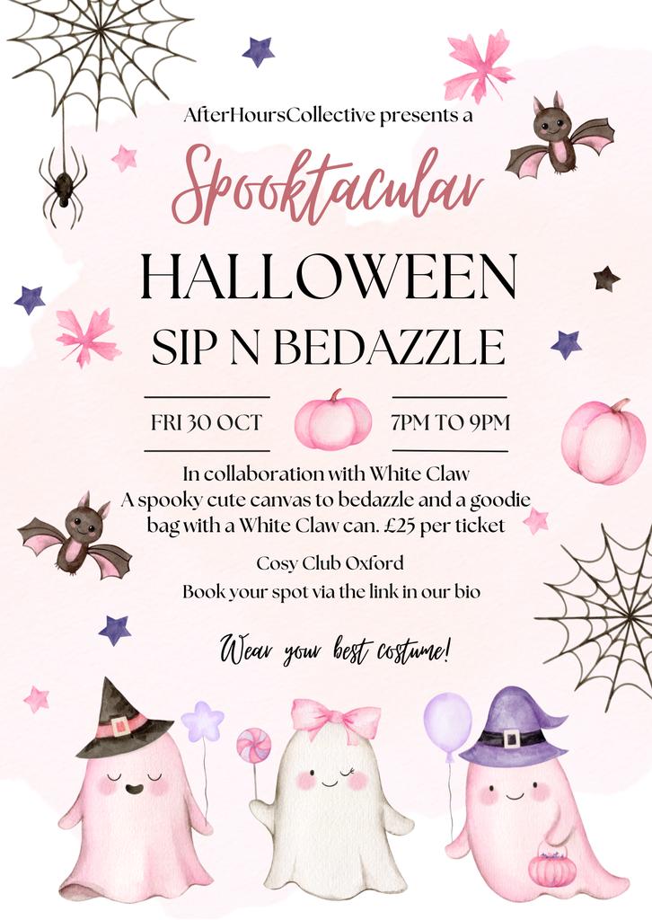 Halloween Sip & Bedazzle: A Spooky Girls' Night 🎃