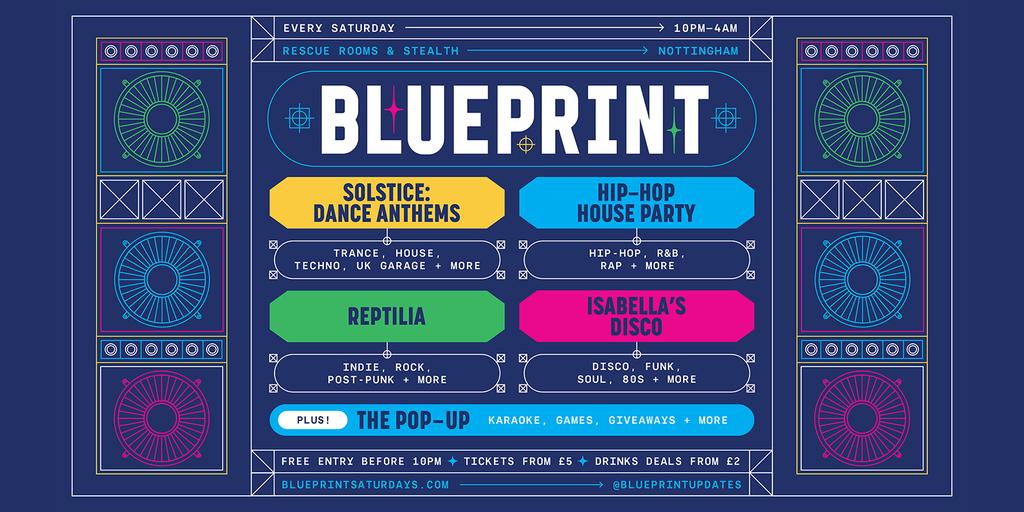 BLUEPRINT: Five Stages ~ Two Clubs ~ One Party