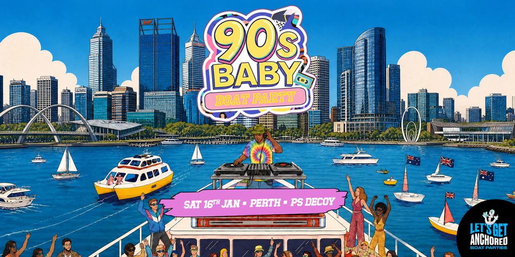 90's Baby Boat Party - Perth