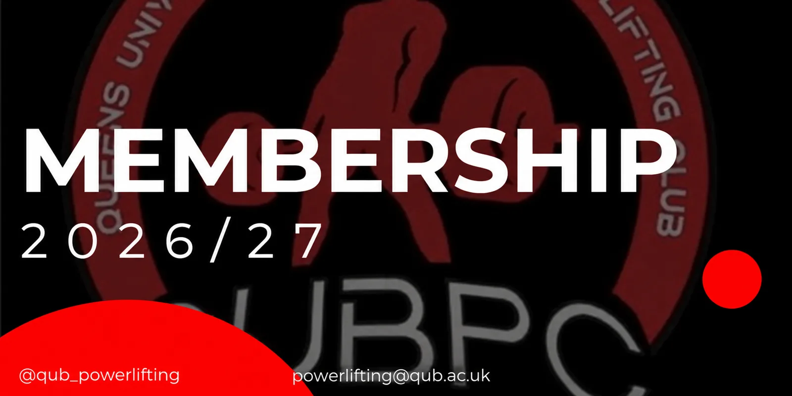 2026/27 Powerlifting Club Membership!