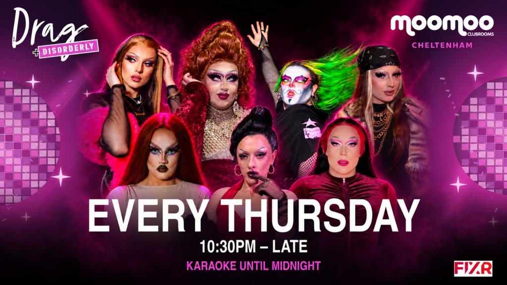 Drag & Disorderly at Moo Moos: Cheltenham LGBTQ+ Drag Night