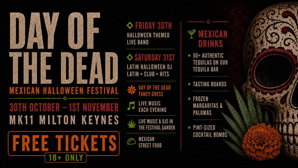 Day of the Dead Mexican Halloween Festival - Free Entry