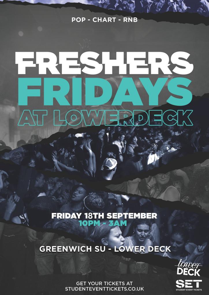 Greenwich Freshers Party Friday 18th September