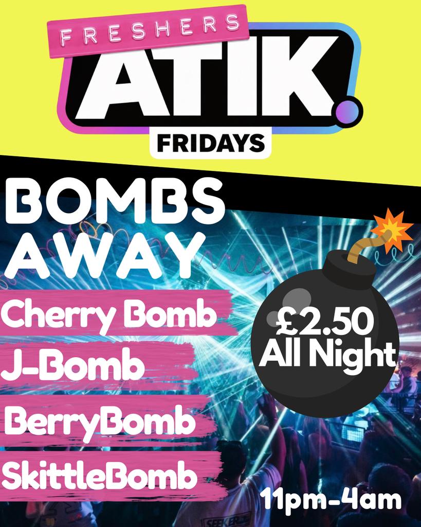 FRESH Fridays: BOMBS AWAY