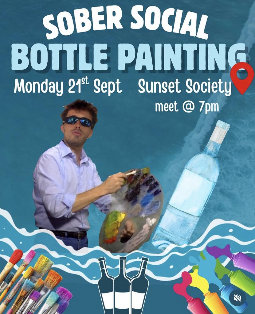Sober social - Bottle painting