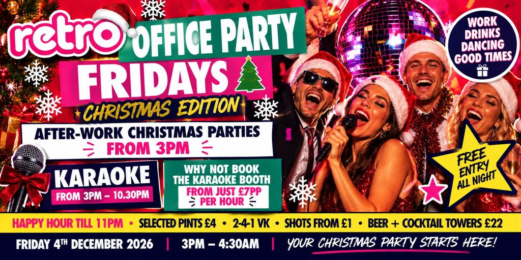 🎄🥂 OFFICE PARTY FRIDAYS – CHRISTMAS EDITION! 🥂🎄