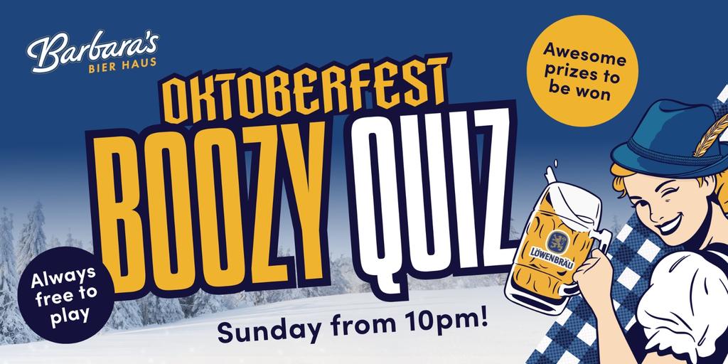 Oktoberfest Quiz Night at Barbara's!