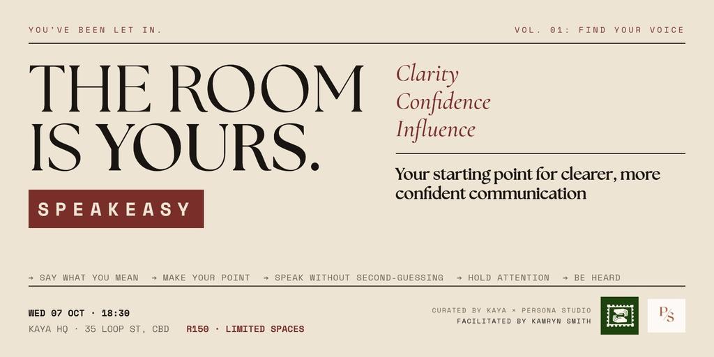 SpeakEasy: The Room Is Yours