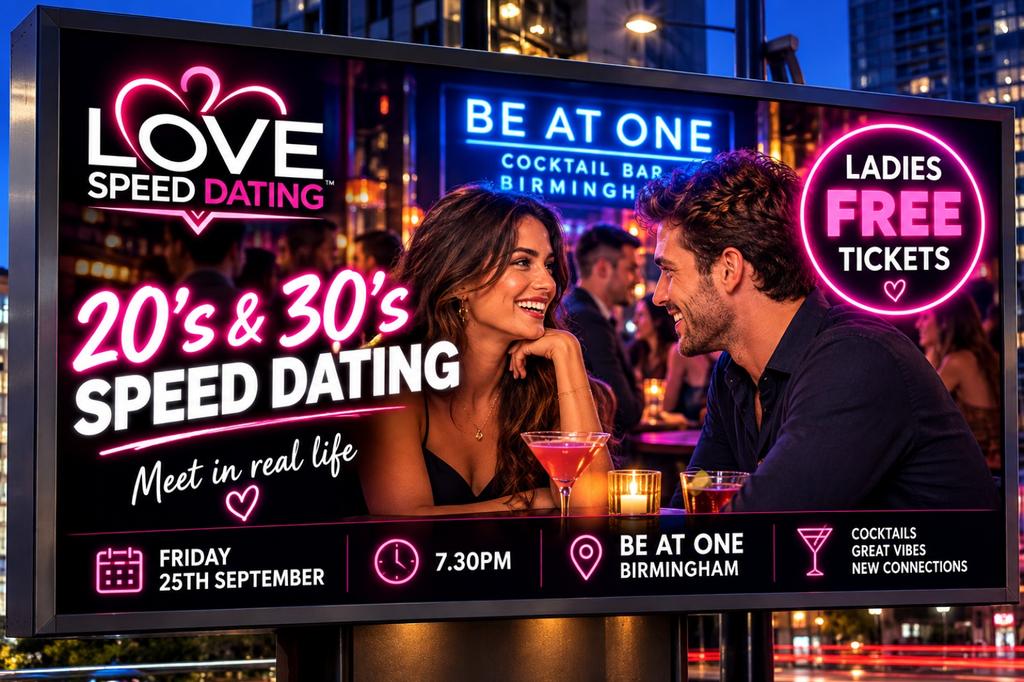 Speed Dating Singles Night ages 20's and 30's Birmingham