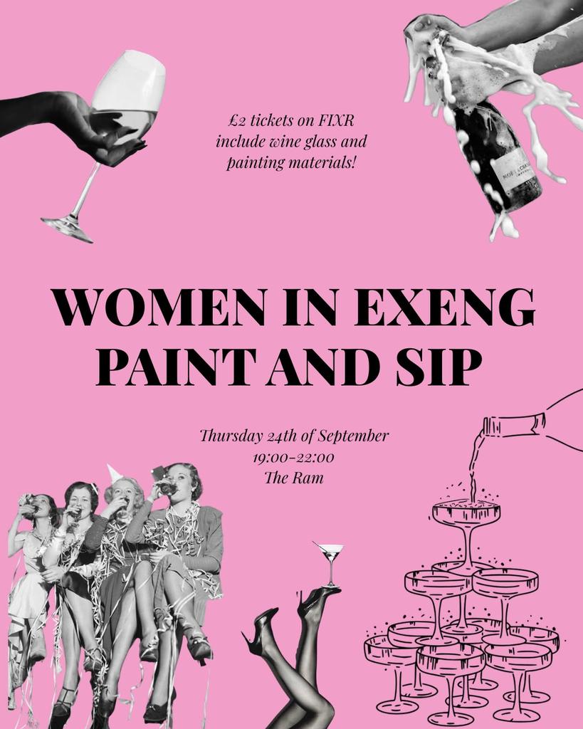 Women in Engineering Paint + Sip Night