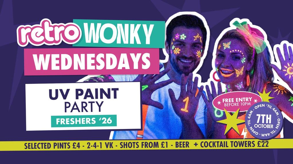 Freshers 2026 - UV Paint Party