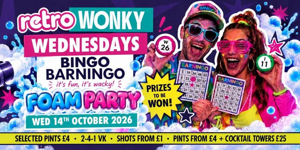 Freshers 2026 - Bingo Barningo PLUS FOAM PARTY
