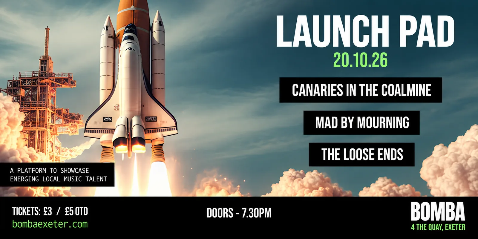 LAUNCH PAD | Bomba Exeter | 20.10.26