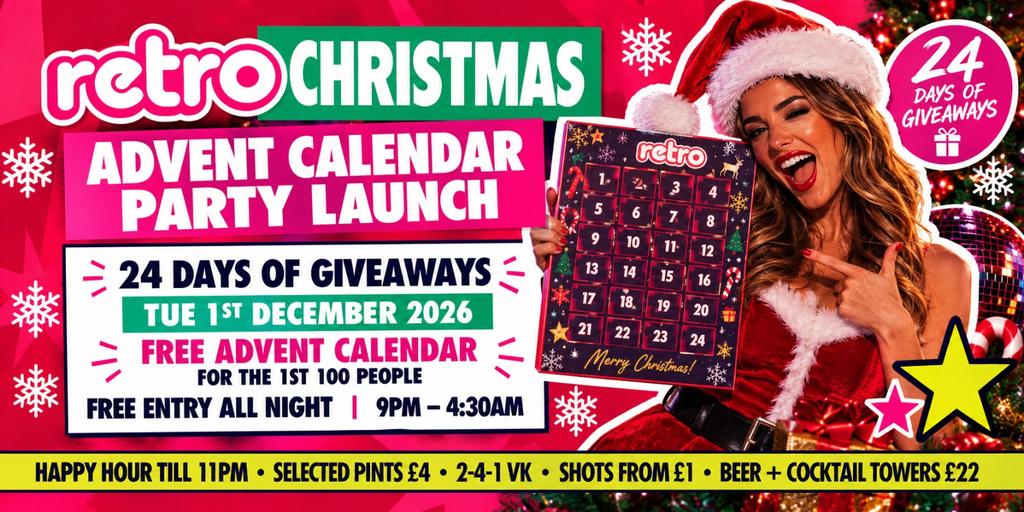 🎁 RETRO ADVENT CALENDAR PARTY LAUNCH 🎄