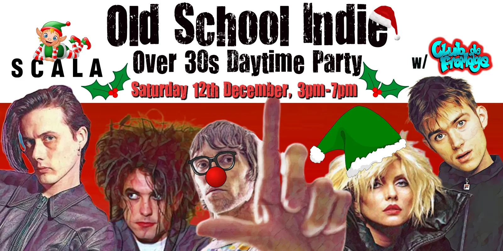 LONDON Old School Indie - Over 30s Xmas Daytime Party - 12 December, 3pm-7pm