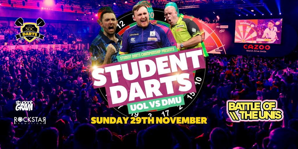 Student Darts! Battle of the Uni's - UOL vs DMU!