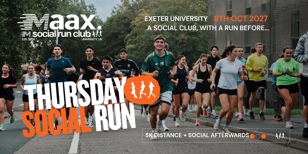 MAAX Run Club Launch - Exeter | Thursday 8th Oct