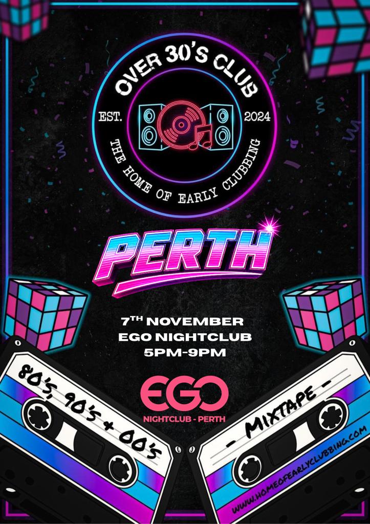 Over 30s Club Presents Daytime Disco - Perth