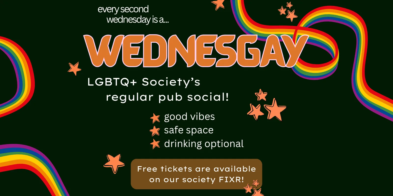 WEDNESGAY: Our regular pub social!