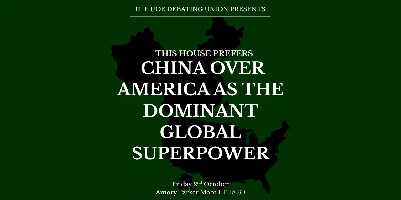 Show Debate: This House Prefers China over America as the Dominant Global Superpower