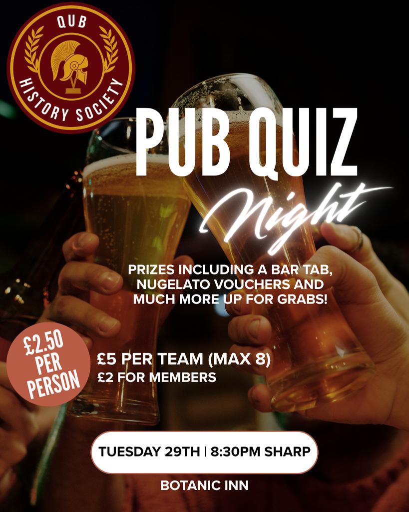 Pub Quiz 29th September