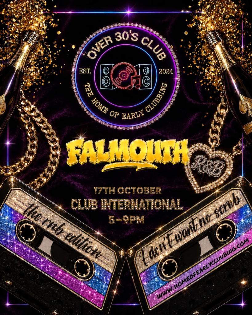 Over 30s Club Presents Daytime Disco: Falmouth (RNB Ed)