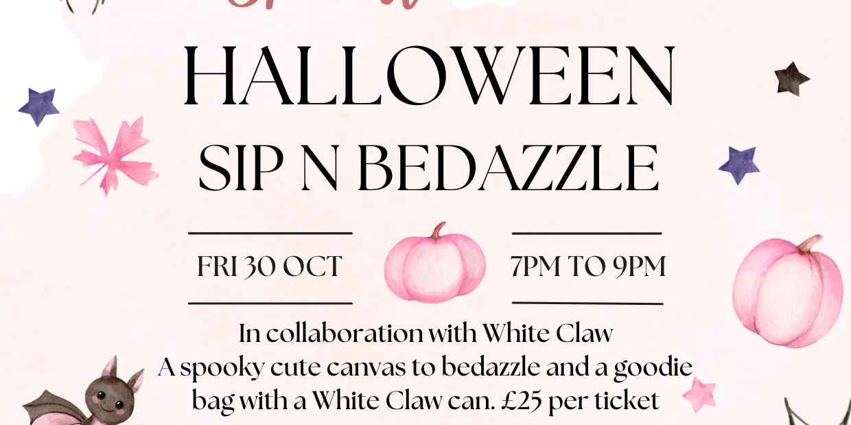 Halloween Sip & Bedazzle: A Spooky Girls' Night 🎃