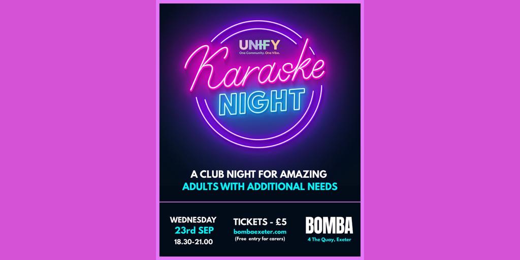 Unify - A Club Night for Amazing Adults with Additional Needs | 23.09.26