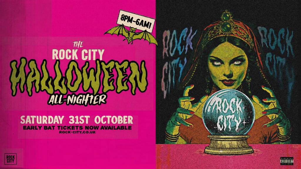 The Rock City Halloween All-Nighter 8PM-6AM - Nottingham's Biggest Halloween Party - 31/10/26