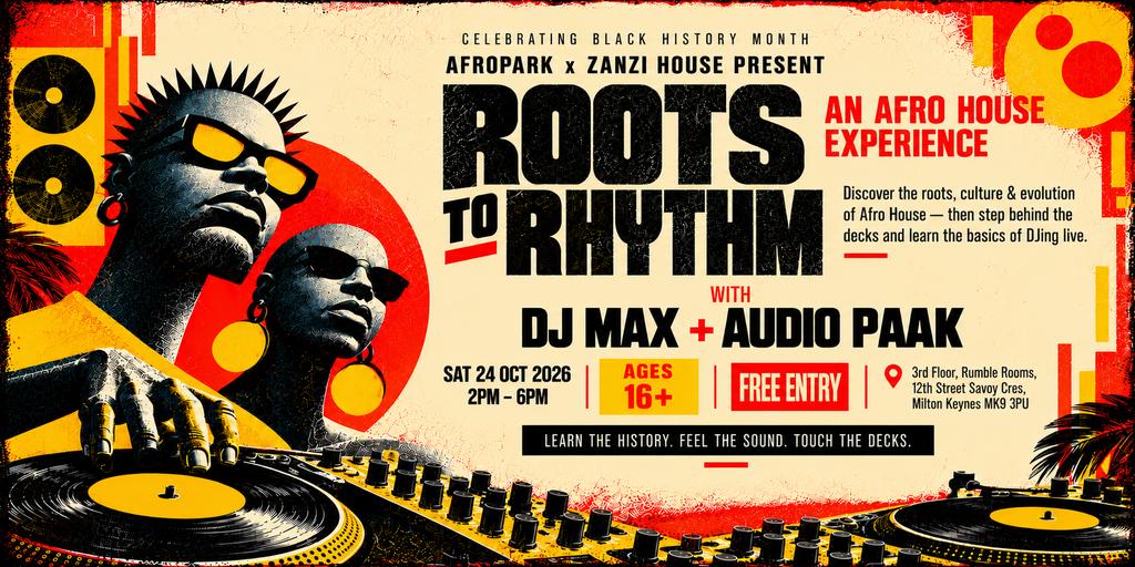 Roots to Rhythm: Afro House Workshop - BHM