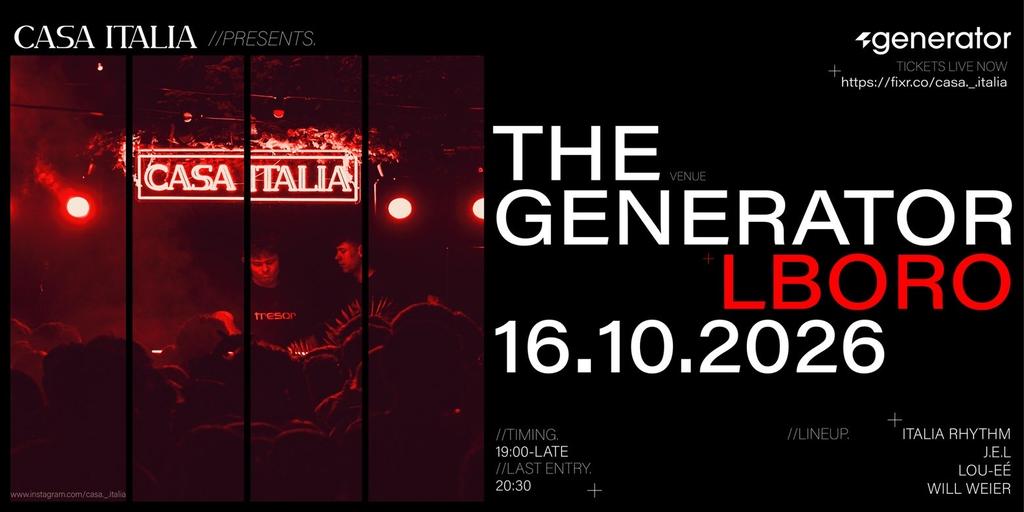 CASA ITALIA @ THE GENERATOR