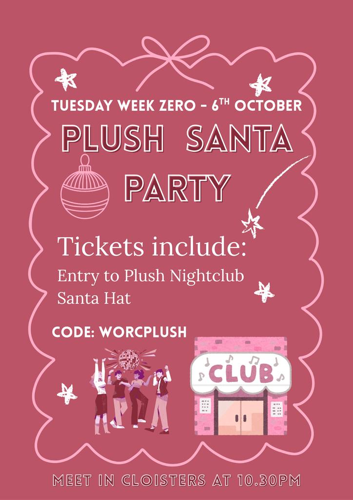 Plush Santa Hat Party