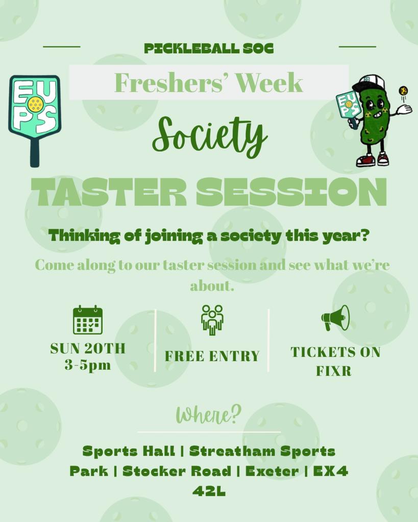 Taster Session 4-5pm