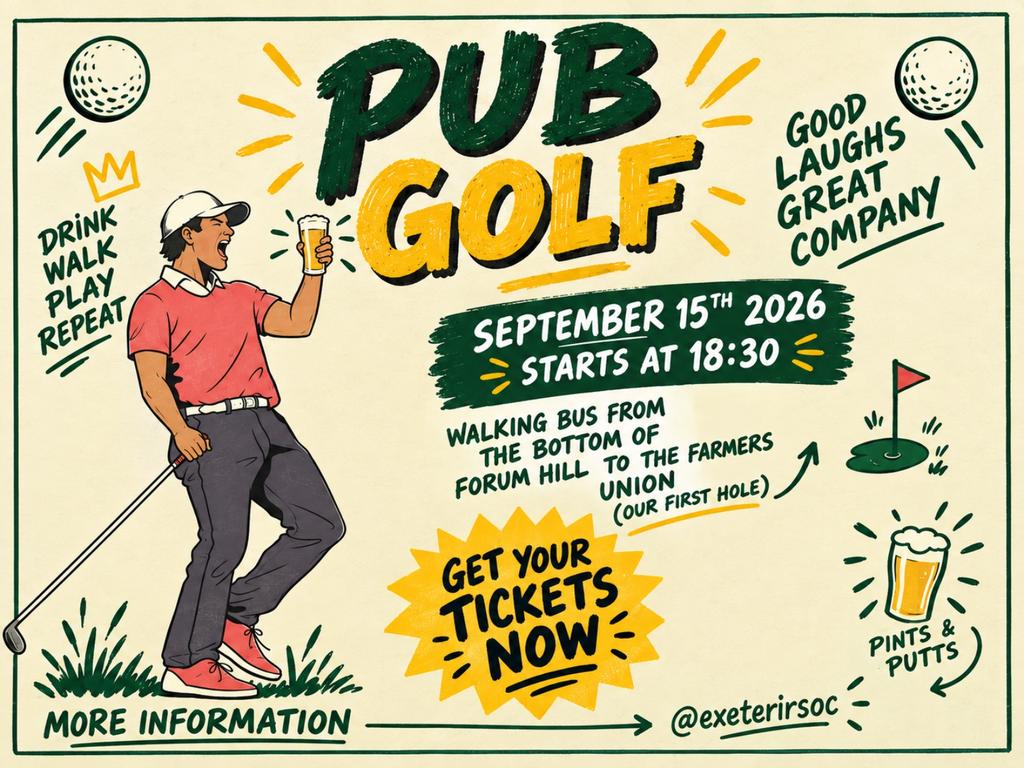 ⛳️Freshers Pub Golf ⛳️