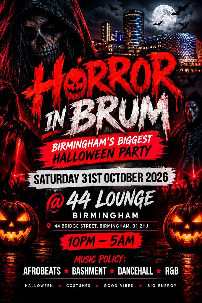 HORROR IN BRUM - BIRMINGHAM’s biggest Halloween party