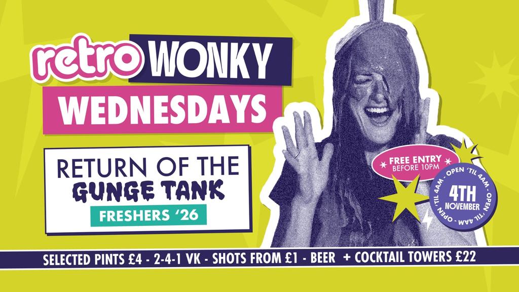 Freshers 2026 - Spin the Wheel / Gunge Tank / Movember