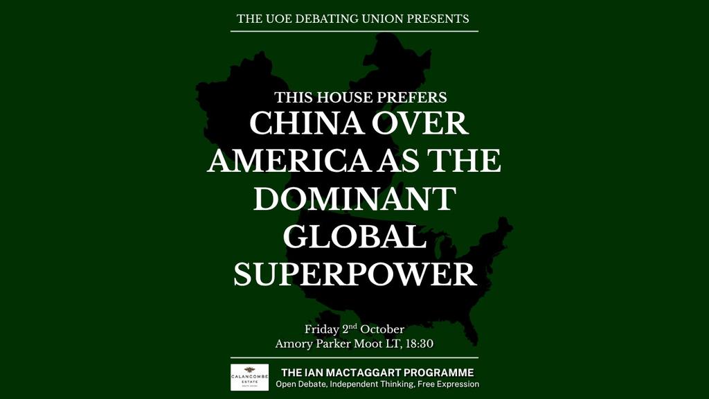 Show Debate: This House Prefers China over America as the Dominant Global Superpower