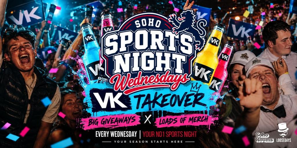Your Official Soho Sports Night | Wednesday | Soho Rooms Newcastle